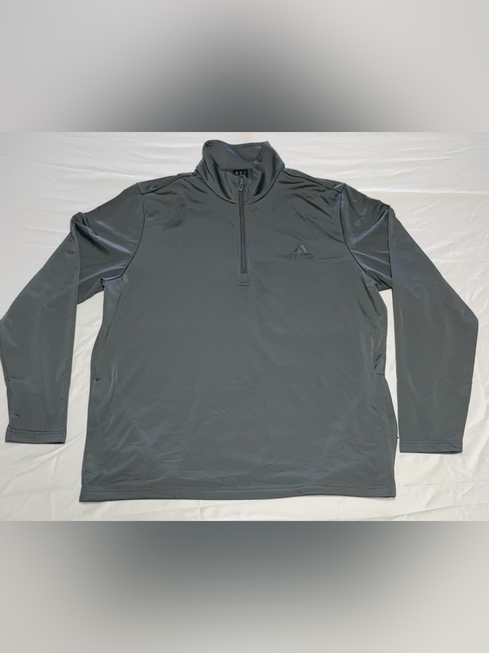 Adidas Men’s Gray Quarter-Zip Performance Pullover - Size XL NWOT